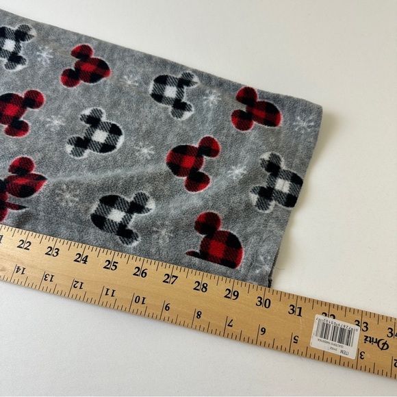 Disney Pajama Pants Womens XL Mickey Mouse Fleece Lounge Sleepwear Plaid Pajama - Picture 7 of 8